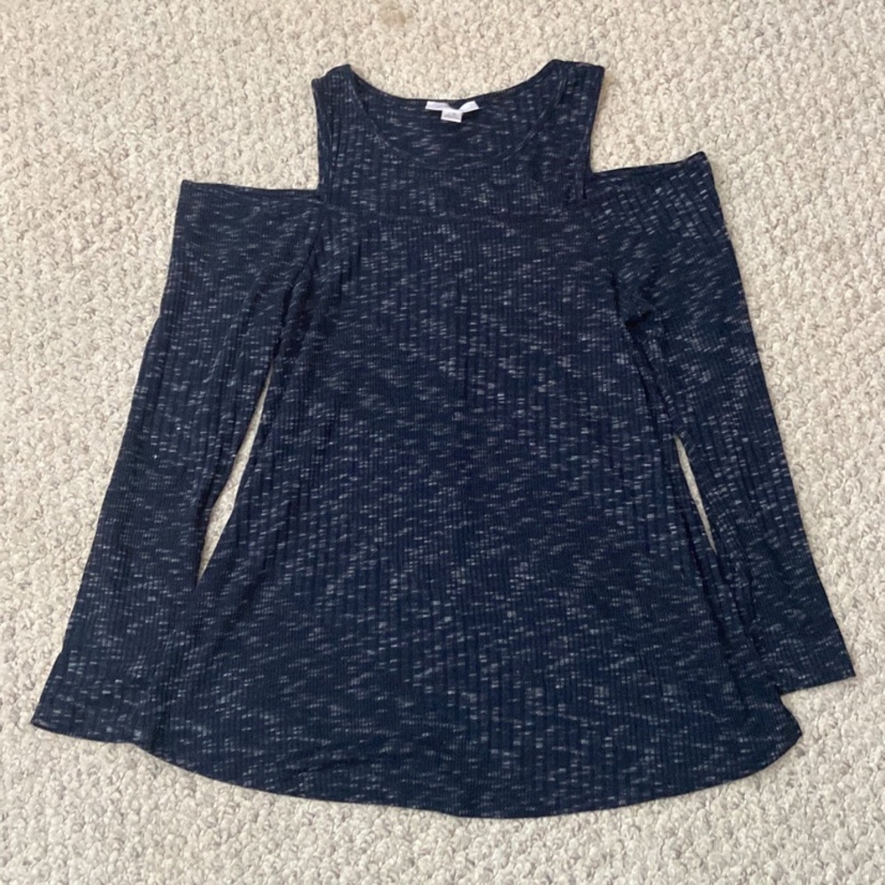 Motherhood Maternity size XL navy off the shoulder sweater